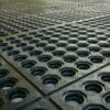 Heavy-Duty Interlocking Rubber Mesh Mat 3ft x 3ft (Black)