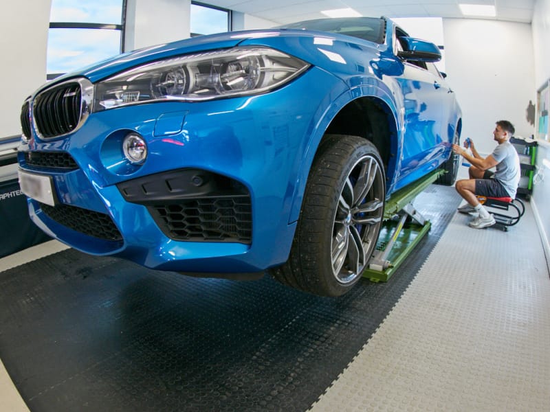 DuraStud™ PVC Garage Floor Tiles 50cm Black | Duramat UK