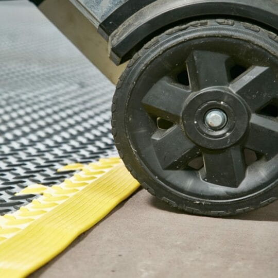 Alternative view of Black Checker PVC Garage Floor Tiles 50cm (140 Pack / 7m x 5m) + 10 FREE Ramps