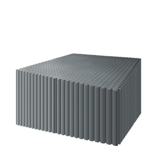 DURASTUD Garage Floor Tiles PVC 50cm (Dark Grey)