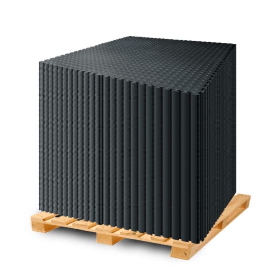 DuraStud™ Garage Floor Tiles PVC 50cm (Black) | Duramat UK
