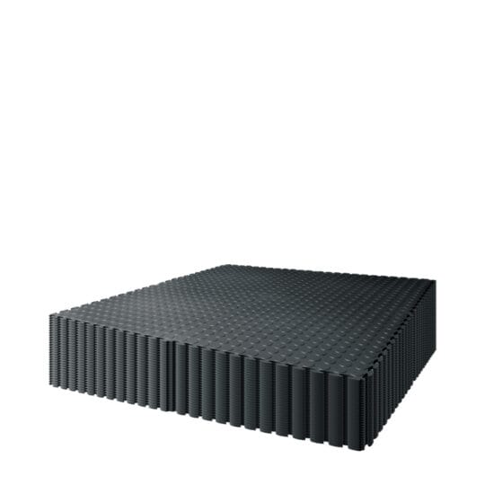 DuraStud™ Garage Floor Tiles PVC 50cm (Black) | Duramat UK