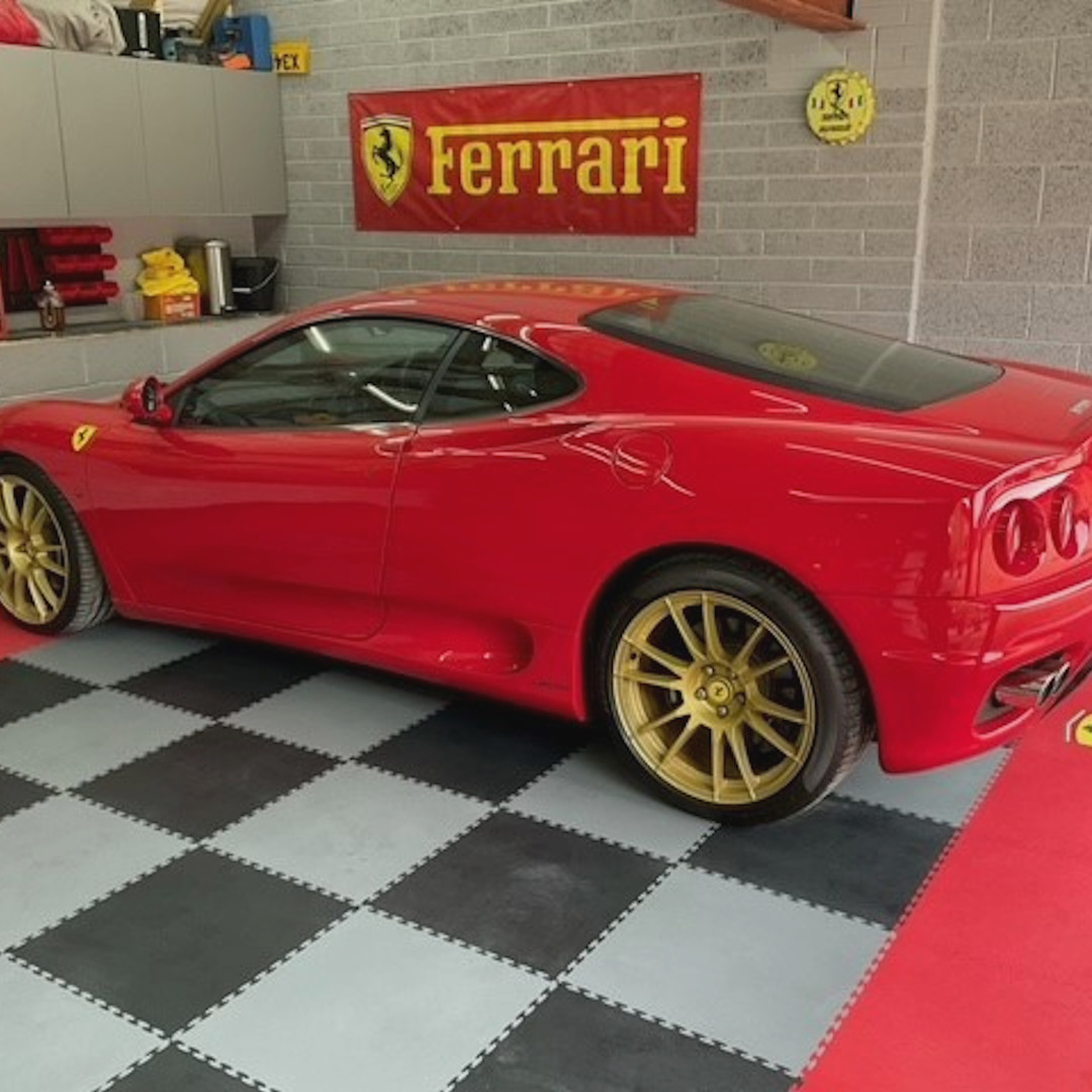 DuraTile™ PVC Garage Floor Tiles 50cm Logo Printing | Duramat UK