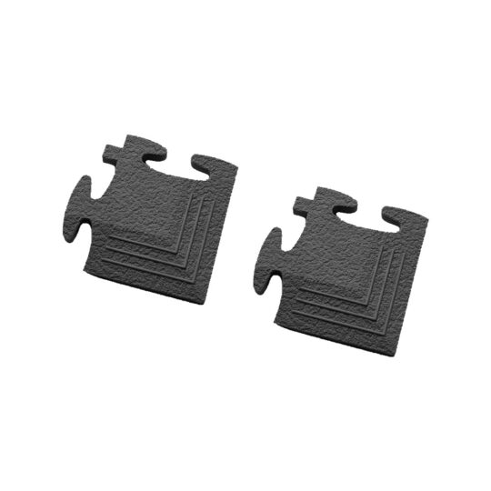Garage Floor Tile Corner Ramp for Dura Range (Black)