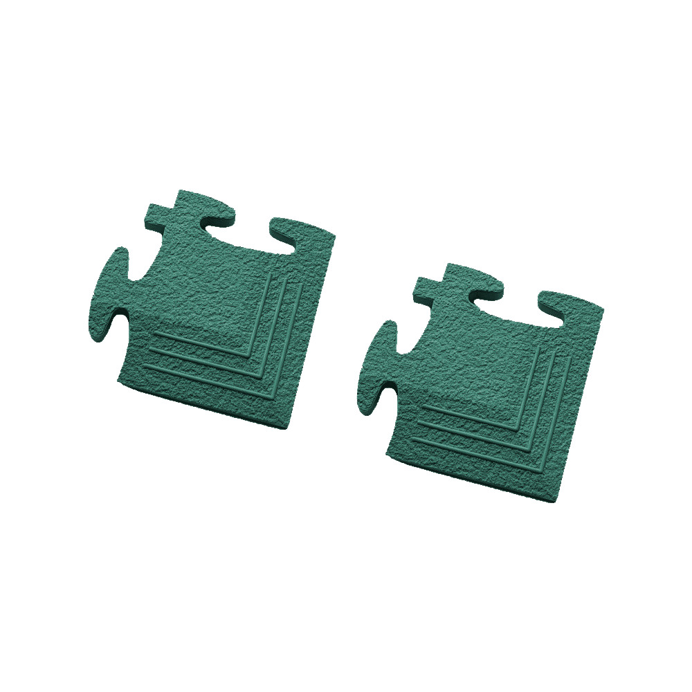 Garage Floor Tile Corner Ramp for Dura Range (Racing Green)