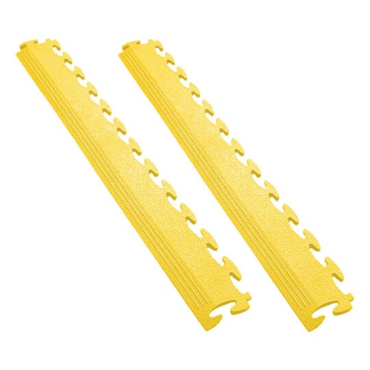 Garage Floor Tile Ramp Edges PVC 50cm (Yellow)