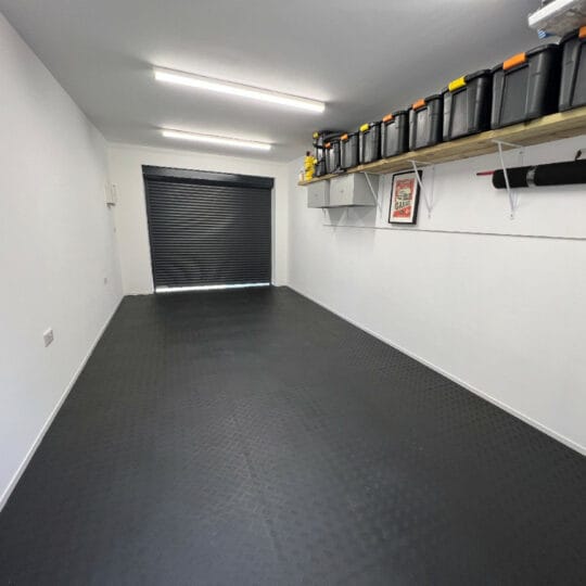 DuraTread™ Solid PVC Garage Floor Tiles 50cm Black | Duramat UK