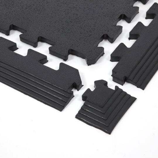 GymGuard™ 50cm Solid Rubber Gym Flooring 17mm (Black)
