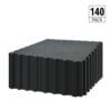 Black Checker PVC Garage Floor Tiles 50cm (140 Pack / 7m x 5m) + 10 FREE Ramps