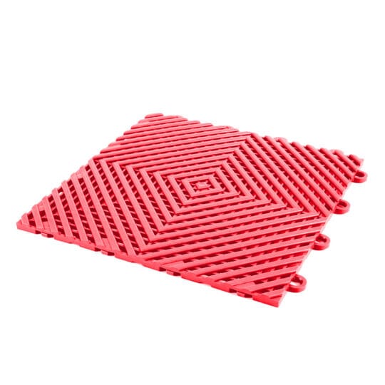 Garage Floor Tiles - VentLock™ Vented - 30cm (Red)