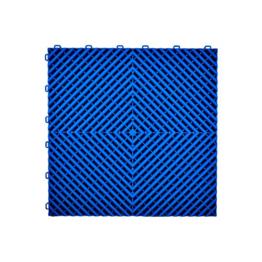VentLock™ XL 40cm Performance Garage Floor Tiles (Blue) | Duramat UK