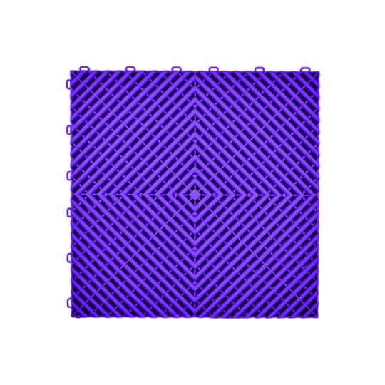 VentLock™ XL 40cm Performance Garage Floor Tiles (Purple) | Duramat UK