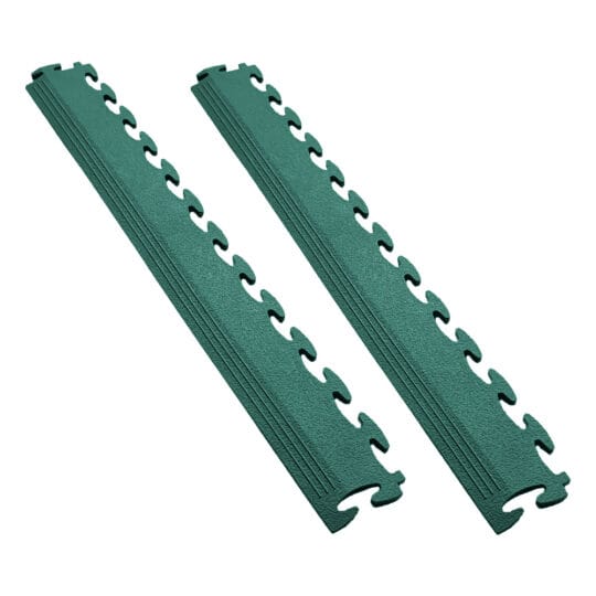 DuraTile™ Garage Floor Tile Ramp Edges (Racing Green)